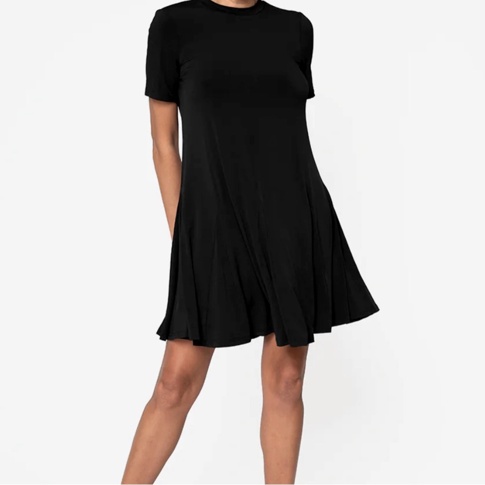 Short Sleeve Swing Dress